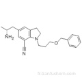 5 - [(2R) -2-aminopropyl] -2,3-dihydro-1- [3- (phénylméthoxy) propyl] -1H-indole-7-carbonitrile CAS 459868-73-6